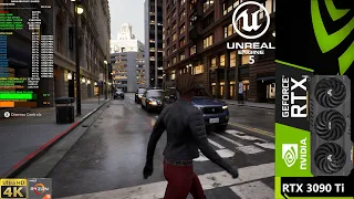 Unreal Engine 5 Matrix Awakens City Sample 4K | RTX 3090 Ti | Ryzen 9 5950X