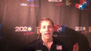 Helen Maroulis after win over Russia at The Rumble On The Rails in Grand Central Terminall