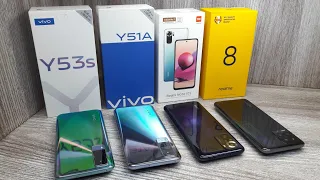 Vivo Y53s vs Vivo Y51A vs Redmi Note 10S vs Realme 8 - Which Should You Buy ?
