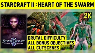 Starcraft 2: Heart of the Swarm Longplay - Brutal Difficulty - All Cutscenes - 1440p60+ FPS