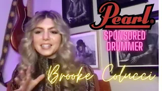 Brooke Colucci (Pearl Drums sponsored drummer) - February 2023