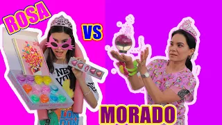 RETO DE COSAS ROSAS VS MORADAS ¿QUE COLOR GANA? | AnaNANA TOYS