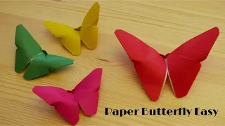 Easy Origami Butterfly (only 2 Minutes) - butterfly origami 🦋