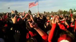 Regis jesuit football semi-finals celebration