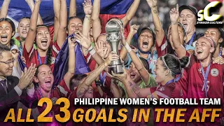 FILIPINAS ALL 23 GOALS in the Historic AFF Women's Championship 2022