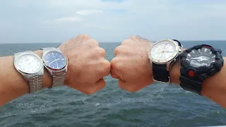 Тестируем CASIO на водонепроницаемость морем. CASIO waterproof test