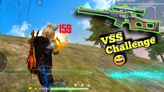 Only VSS Gun Challenge Must Watch || Solo VS Squad Only VSS Challenge Garena Free Fire