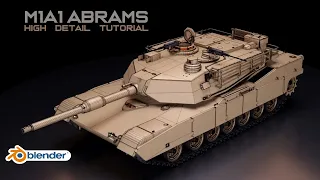 Blender Tank Modeling Tutorial | Part 1| M1 Abrams (Arijan)