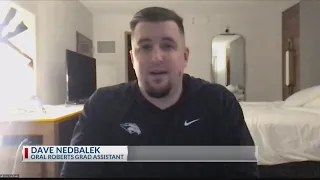 East Texan Dave Nedbalek reacts to Oral Roberts upset