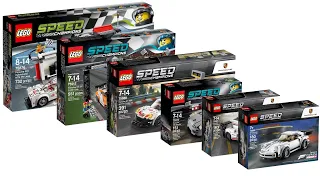 All LEGO Speed Champions Porsche sets 2015 - 2022 CompilationCollection Speed Build