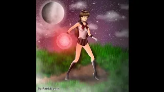 Sailor Chibi Pluto's Bowling Orb (Time Lapse) Drawing on iBis Paint X