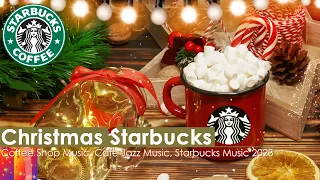 Christmas Songs 🎅🎄 24 Hours of Happy Starbucks Music 🔔 24 Hours Smooth Jazz for Studying, Relaxing