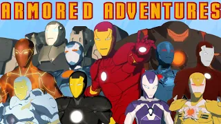 Every IRON MAN SUIT in ARMORED ADVENTURES Explained (Flashing Lights/Fast Imagery Warning) 🦾🤖