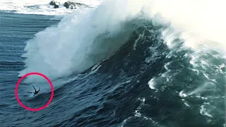 LAST BREATH - Dramatic Wipeout in Nazaré - Viral Original Footage - Surviving the impossible