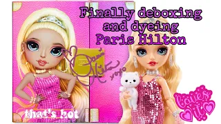 Unboxing and Dyeing Rainbow High’s Paris Hilton Doll