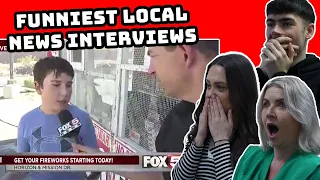 BRITISH FAMILY REACTS | Funniest Local News Interviews Of All Time!