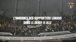 LOSC - RC Lens : L'énorme ambiance mise par les Lensois dans le derby à Lille