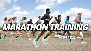 MARATHON PREP PEAK WEEK | training with professional runners