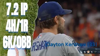 Clayton Kershaw's 7.2 innings @ HOU | May 25, 2021