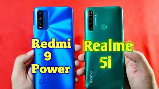 Redmi 9 Power vs Realme 5i Speed Test | Comparison || Antutu Bench Mark Scores