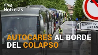 AUTOCARES parados y vacíos, al borde del colapso | RTVE