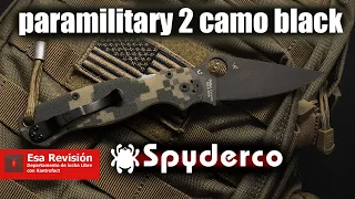 Spyderco Paramilitary 2 Camo Black - Обзор