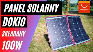 PANEL SOLARNY FOTOWOLTAICZNY PV składany DOKIO 100W #panelsolarny #popracy #panelfotowoltaiczny