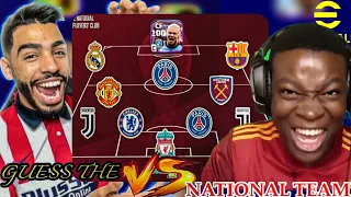 9AL Games VS Mackie PES HD | GUESS THE NATIONAL TEAM AND USE THEIR BEST PLAYER 🔥