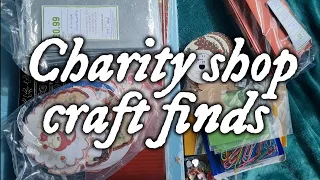 Charity Shop Craft Finds #thriftythursday Come see what we found in the charity shops...