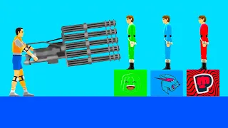 I Tried EXTREME YOUTUBER LEVELS In Happy Wheels!