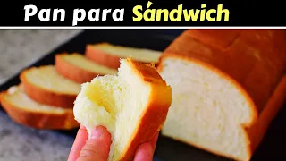 PAN CASERO para SÁNDWICH MUY TIERNO y ESPONJOSO! Dulce Hogar Recetas