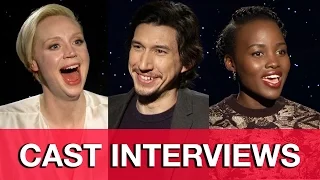 STAR WARS THE FORCE AWAKENS Cast Interviews - Adam Driver, Gwendoline Christie & Lupita Nyong'o