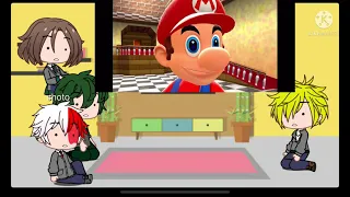 Mha reacts to Mario plays fnf