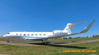 Gulfstream G650 (PS RSM)- A maior aeronave a pousar no Aeroporto do Bacacheri (sbbi)