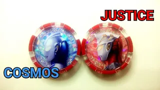 dx z riser  ultra medal ( cosmos + justice ) ultraman legend