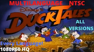 Ducktales (1987) - Intro Multilanguage | Every language dubbed | NTSC | All versions  | 1080p60 | HQ
