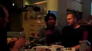 Fedor Emelianenko and Igor Vovchanchyn drink vodka