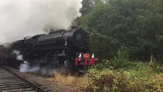 The first steam train towards Leek since the 1960's