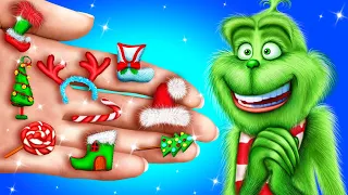 Funny Grinch Family! 21 Christmas and LOL OMG DIYs