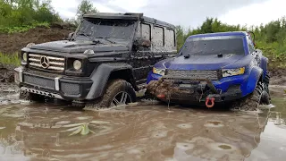 Много грязи. ГЕЛИК G500 против TRX-4 Sport. Резина решает?