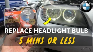 [DIY] Easy Headlight Bulb Replacement on a BMW 3 Series E90