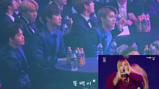 EXO reaction to BLACKPINK (Seoul Music Awards 170119)