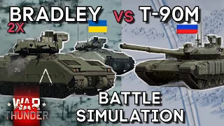 2x BRADLEY vs T-90M - Battle Simulation Based on Actual Event - WAR THUNDER