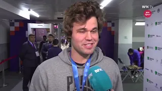 Interview with Magnus Carlsen (English Subtitles) after arriving VERY late for blitz game