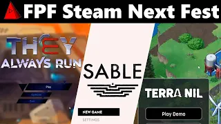 They Always Run | Sable | Terra Nil - Honest Thoughts - Steam Next Fest 3 Demos - Free Play Friday