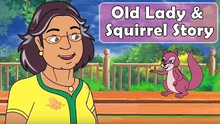 Old Lady and Squirrel Story | Stories By Granny | Animated Stories For Kids | Woka English