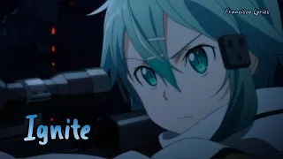 『Lyrics AMV』 Sword Art Online II OP 1 Full 「IGNITE - Eir Aoi」 Francisco Lyrics