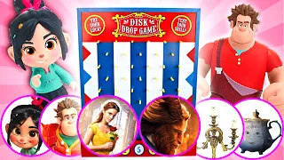 Beauty and The Beast & Ralph Breaks The Internet Disk Drop Game! W/ Belle, Ralph & Vanellope
