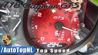 Porsche 718 Cayman GTS 0-294km/h ACCELERATION & TOP SPEED by AutoTopNL