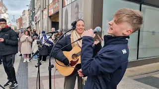 14 year old STOPS TRAFFIC with his performance - Heartbreak Hotel Elvis Presley Allie Sherlock Cover